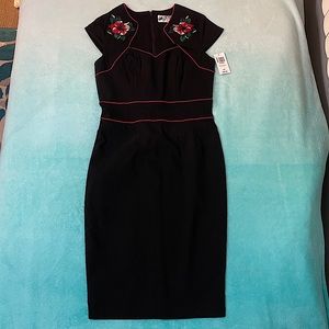 NWT! Hell Bunny Hibiscus Pencil Dress